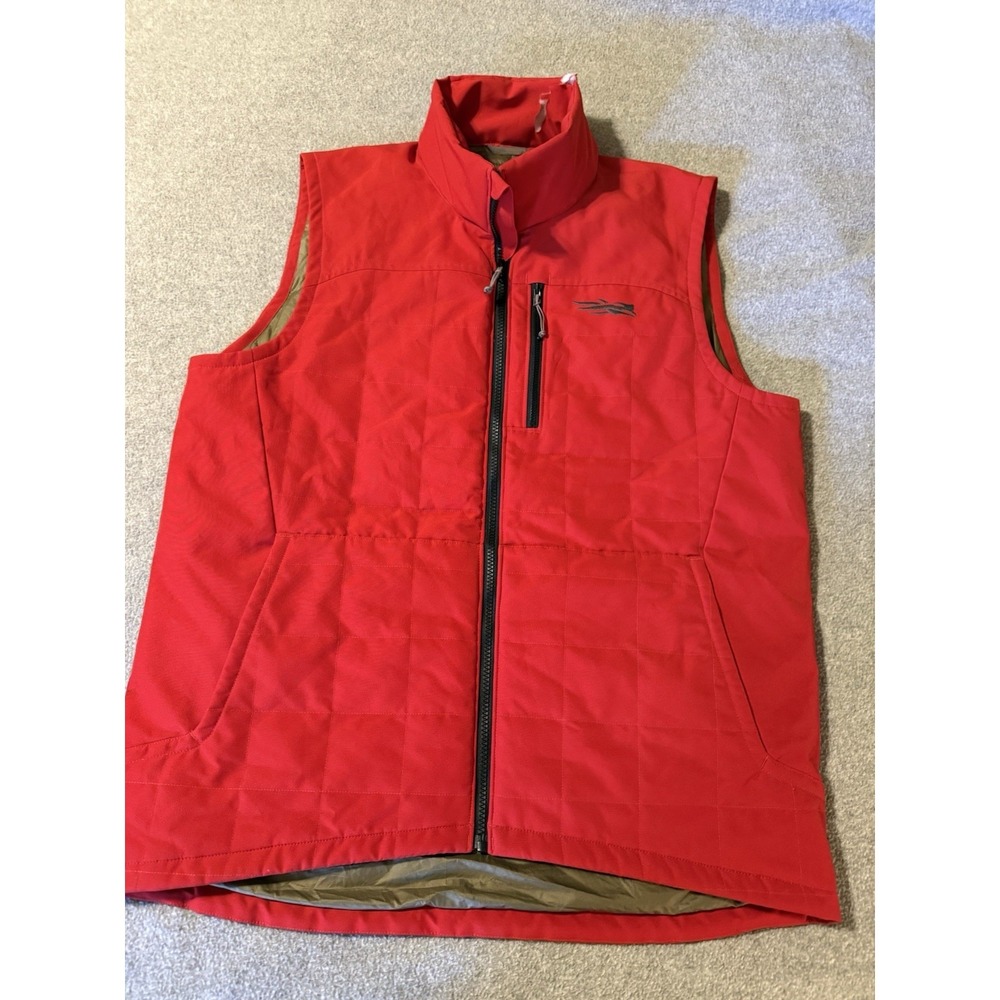 Sitka Gear Jetstream Vest Windstopper Women's 2XL Red Quilted Zip Gorpcore 50137